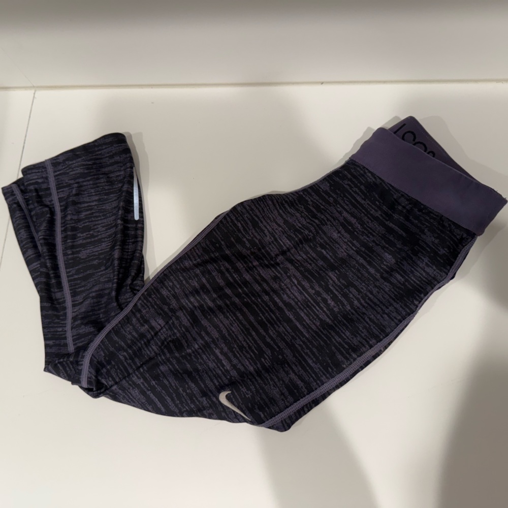 Nike Black and Gray Leggings